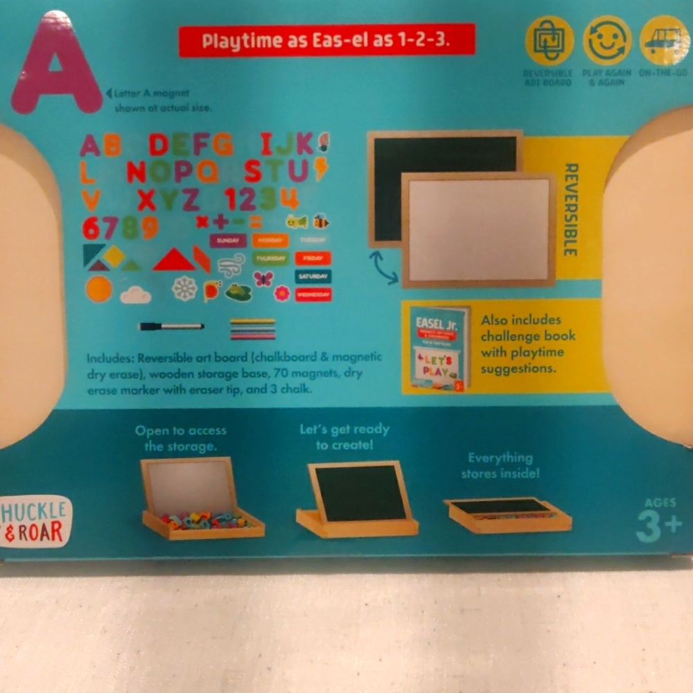 New!Easel Jr. Magnetic Dry Erase Chalkboard preschool 70 magnets Y2K Cottagecore